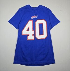 NWT Nike Von Miller Buffalo Bills #40 Royal Blue T-Shirt Mens Small